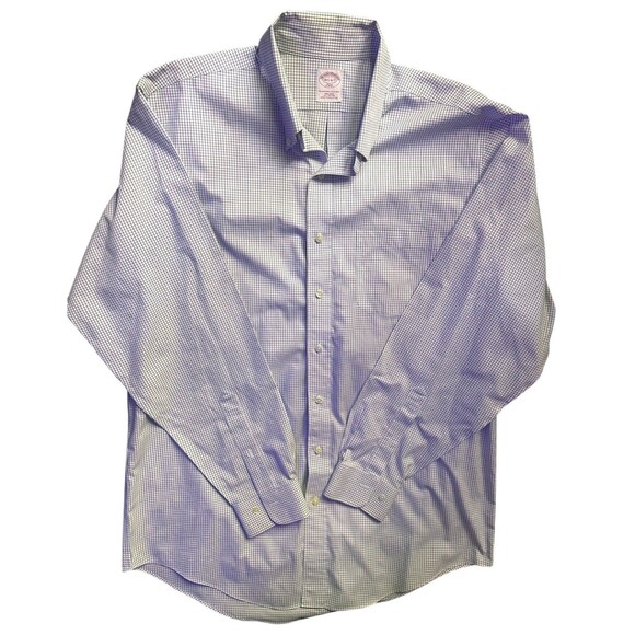 Brooks Brothers 346 Men’s 16.5-32 Button-Up Dress Shirt White XXL Cotton Formal - Picture 2 of 5